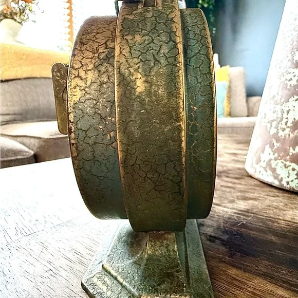 RARE, vintage, Westclox Big Ben Style 2 Blue Crackle Non Luminous Alarm Clock - Picture 4 of 7